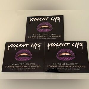 Violent Lips in Violet Glitteratti bundle